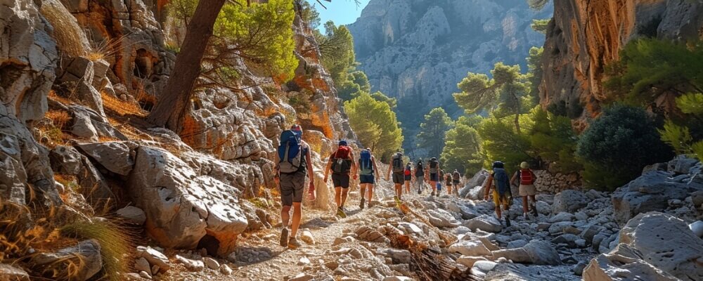 Trekking through the rugged gorges of Samaria and Imbros